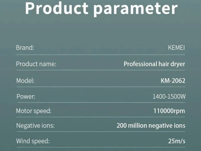 سشوار حرفهای 1500 وات کمی Kemei Km-2062 Professional Hair Dryer 1500W