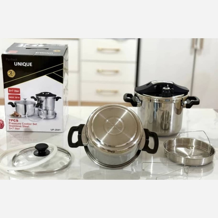 زودپز دوقلو یونیک 7 و 5 لیتر (ارسال رایگان) UP-2041